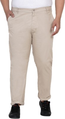 JOHN PRIDE Regular Fit Men Beige Trousers