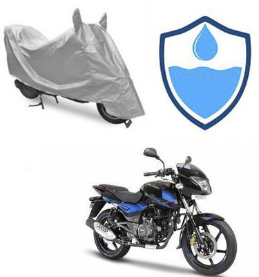 Atulit enterprises Two Wheeler Cover for Bajaj(Pulsar 150 DTS-i, Silver)