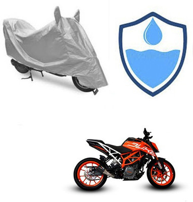 Atulit enterprises Two Wheeler Cover for KTM(Duke 390, Silver)