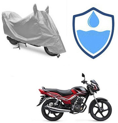 Atulit enterprises Two Wheeler Cover for TVS(Star City, Silver)