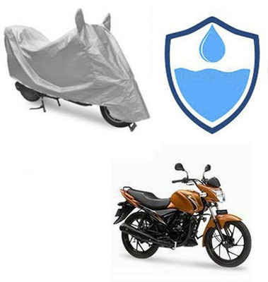 Atulit enterprises Two Wheeler Cover for Suzuki(Sling, Silver)