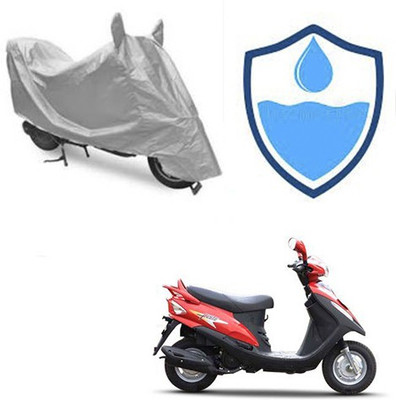 Atulit enterprises Two Wheeler Cover for Mahindra(Flyte, Silver)