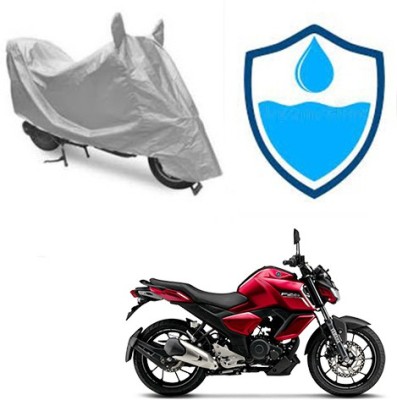 Atulit enterprises Two Wheeler Cover for Yamaha(FZ-S, Silver)