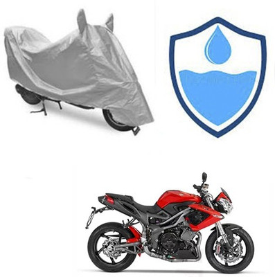 Atulit enterprises Two Wheeler Cover for DSK Benelli(TNT R, Silver)