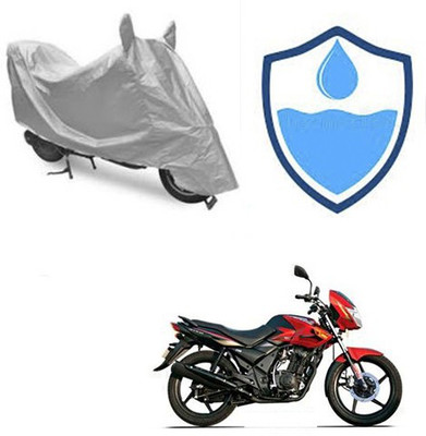 Atulit enterprises Two Wheeler Cover for TVS(Flame DS 125, Silver)