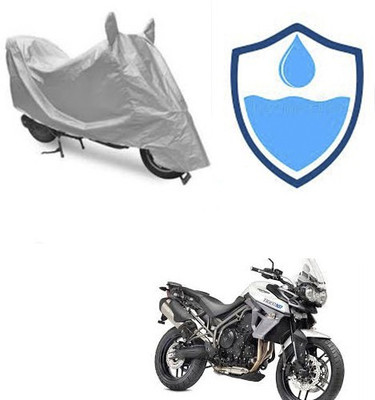 Atulit enterprises Two Wheeler Cover for Triumph(Tiger 800 XR, Silver)