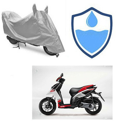 Atulit enterprises Two Wheeler Cover for Aprilia(SR 125, Silver)