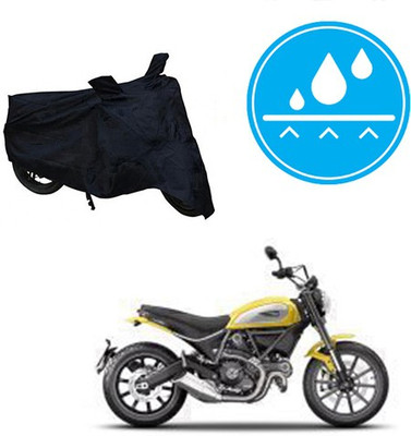 Atulit enterprises Two Wheeler Cover for Ducati(Scrambler, Black)