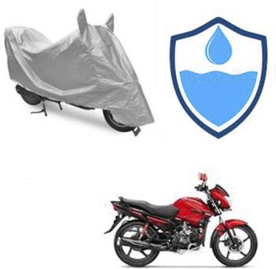 Atulit enterprises Two Wheeler Cover for Hero(Glamour FI, Silver)