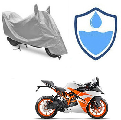 Atulit enterprises Two Wheeler Cover for KTM(Duke 200, Silver)