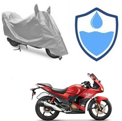 Atulit enterprises Two Wheeler Cover for Hero(Karizma ZMR, Silver)