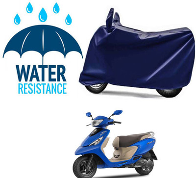 RONISH Waterproof Two Wheeler Cover for TVS(Scooty Zest 110, Blue)