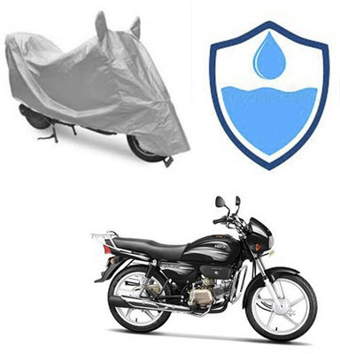 Atulit enterprises Two Wheeler Cover for Hero(Splendor Plus, Silver)