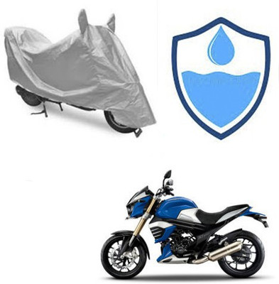 Atulit enterprises Two Wheeler Cover for Mahindra(MOJO XT 300, Silver)