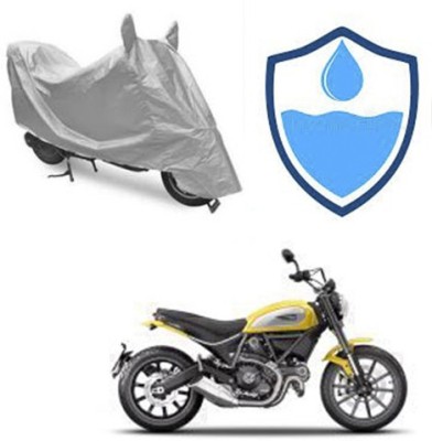 Atulit enterprises Two Wheeler Cover for Ducati(Scrambler, Silver)