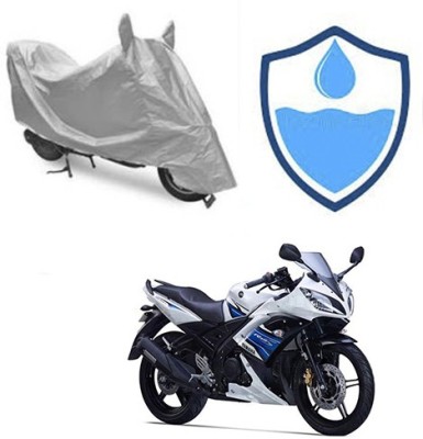 Atulit enterprises Two Wheeler Cover for Yamaha(YZF R15 S, Silver)