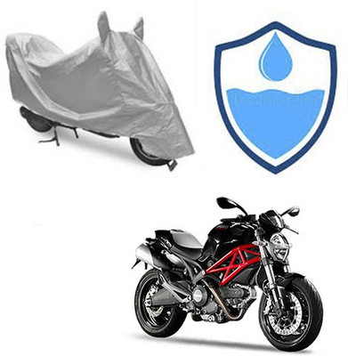 Atulit enterprises Two Wheeler Cover for Ducati(Monster 796 S2R, Silver)