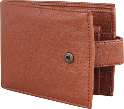 RPF Men Trendy Tan Artificial Leather Wallet(3 Card Slots)