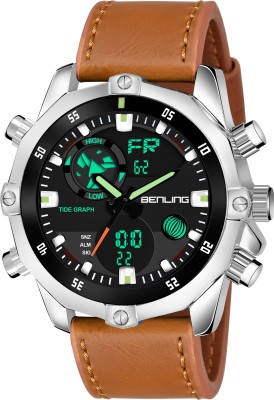 Benling Analog Digital Watch with Date, Week and Month Display Analog-Digital Watch  - For Men