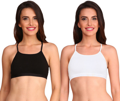 JOCKEY Women Cami Bra Non Padded Bra(Black, White)