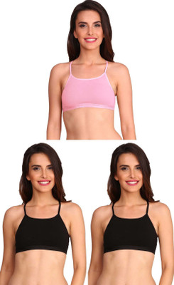 JOCKEY Women Cami Bra Non Padded Bra(Black, Pink)