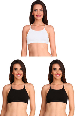 JOCKEY Women Cami Bra Non Padded Bra(White, Black)