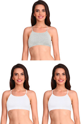 JOCKEY Women Cami Bra Non Padded Bra(White, Grey)