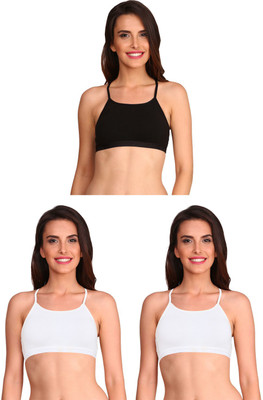JOCKEY Women Cami Bra Non Padded Bra(White, Black)