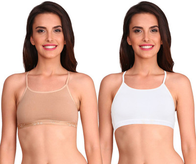JOCKEY Women Cami Bra Non Padded Bra(Beige, White)