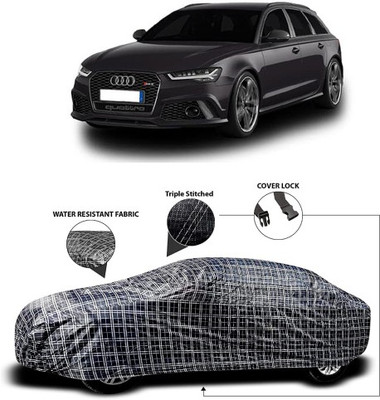 NUMBOR ONE Car Cover For Audi RS6 (With Mirror Pockets)(Black, Grey)