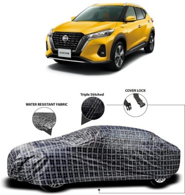 NUMBOR ONE Car Cover For Nissan Kicks (With Mirror Pockets)(Black, Grey)
