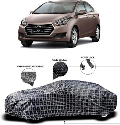 NUMBOR ONE Car Cover For Hyundai Xcent (With Mirror Pockets)(Black, Grey)