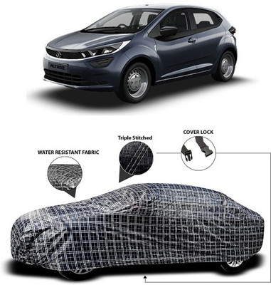 NUMBOR ONE Car Cover For Tata Altroz (With Mirror Pockets)(Black, Grey)