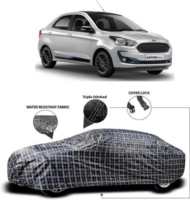 APNEK Car Cover For Ford Figo (With Mirror Pockets)(Grey, Black)