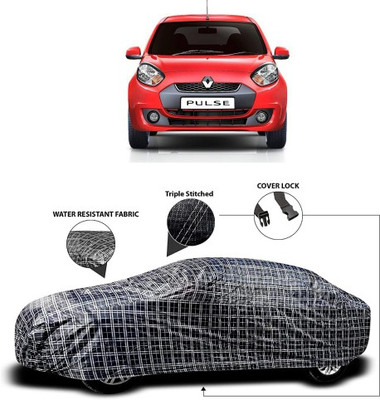 APNEK Car Cover For Renault Pulse (With Mirror Pockets)(Grey, Black)