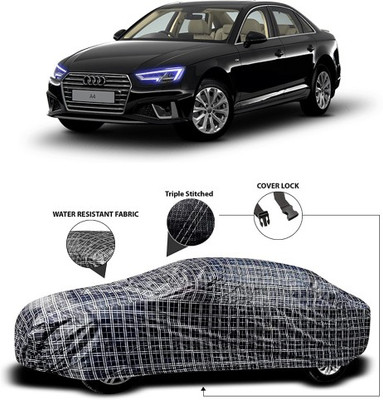 APNEK Car Cover For Audi A4 (With Mirror Pockets)(Black, Grey)