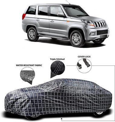 APNEK Car Cover For Mahindra TUV300 (With Mirror Pockets)(Grey, Black)
