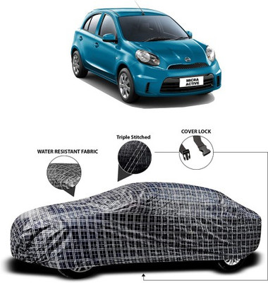 APNEK Car Cover For Nissan Micra(Grey, Black)