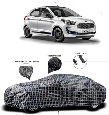 APNEK Car Cover For Ford Figo Aspire (With Mirror Pockets)(Grey, Black)
