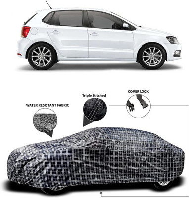 NUMBOR ONE Car Cover For Volkswagen Polo GT (With Mirror Pockets)(Black, Grey)