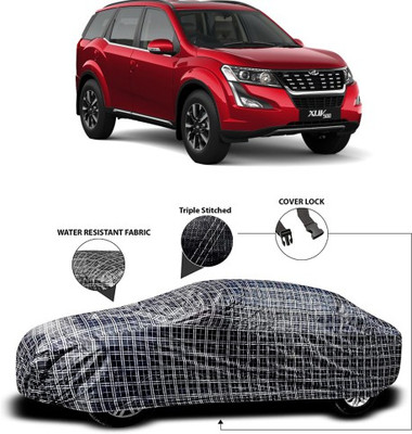 APNEK Car Cover For Mahindra XUV 500 (With Mirror Pockets)(Grey, Black)