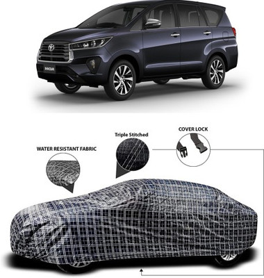 APNEK Car Cover For Toyota Innova (With Mirror Pockets)(Grey, Black)