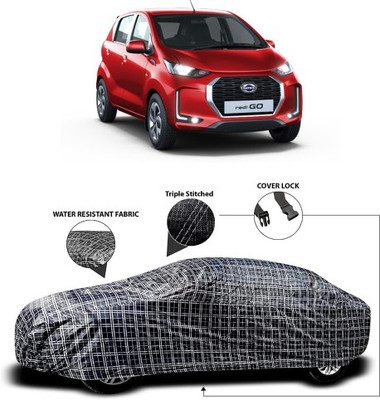 APNEK Car Cover For Datsun redi-GO (With Mirror Pockets)(Grey, Black)