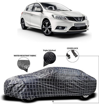 APNEK Car Cover For Nissan Pulsar (With Mirror Pockets)(Grey, Black)