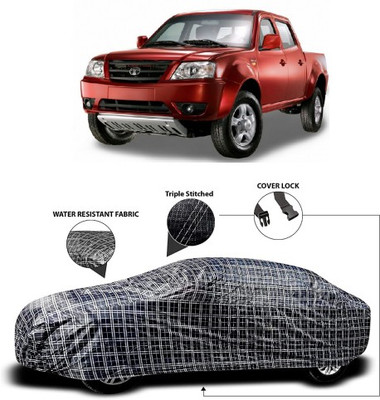 APNEK Car Cover For Tata Xenon (With Mirror Pockets)(Grey, Black)
