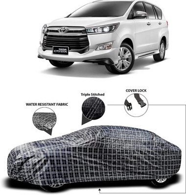 APNEK Car Cover For Toyota Innova Crysta(Grey, Black)