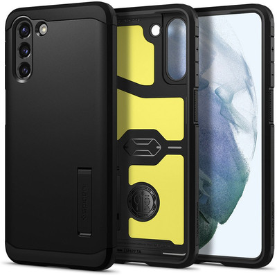 Spigen Tough Armor Back Cover for SAMSUNG Galaxy S21 Plus(Black, Shock Proof, Pack of: 1)