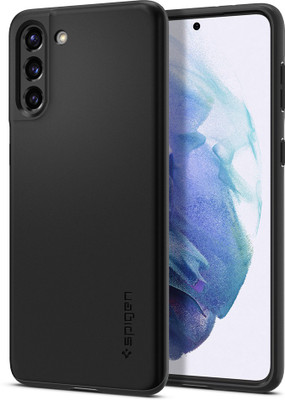 Spigen Thin Fit Back Cover for SAMSUNG Galaxy S21 Plus(Black, Shock Proof, Pack of: 1)