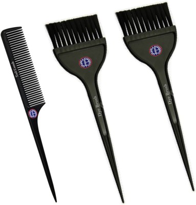 Ear Lobe & Accessories Hair Dye Brush 2pcs and Tail Comb 1pcs(3 Items in the set)