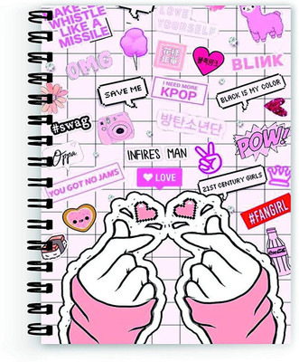 craft maniacs BTS COLLECTION A5 Diary RULED 160 Pages(Multicolor)